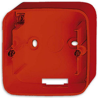 Busch-Jaeger Aufputzgehäuse für Einsätze und Zentralscheiben mit Abdeckrahmen rot, Retail