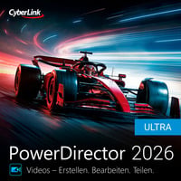 CyberLink PowerDirector 2026 Ultra, Infotainment, Grafik, Multimedia, Recording-Software Deutsch, Chinesisch, Englisch, Italienisch, Niederländisch, Spanisch, Mehrsprachig, 1 Lizenz
