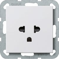 Gira Steckdose Euro US System weiß, Retail