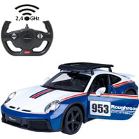 Jamara Deluxe Car Series - Porsche 911 Dakar Performance, RC blau/weiß, Maßstab 1:14, 2,4 GHz
