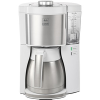 Melitta Look Therm Perfection 1025-15       , Filtermaschine weiß/silber, 1.080 Watt, 10 Tassen