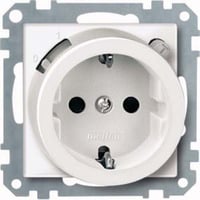 4042811032456 - Fi-Steckdose 1f polws glz System m up mBS IP20 zp merhBerührungsschutz 233819 - weiß - Merten