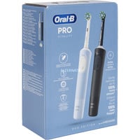 Oral-B Oral-B Vitality Pro D103 Duo, Elektrische Zahnbürste schwarz/blau, Black/Blue, inkl. 2. Handstück