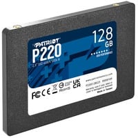 Patriot P220 128 GB, SSD schwarz, SATA III 6 Gb/s, 2,5"