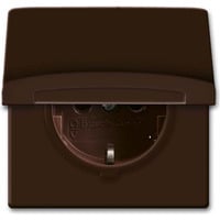 Busch-Jaeger Schutzkontakt-Steckdoseneinsatz CEE 7/3 (Typ F) braun, Retail