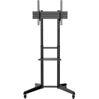 Digitus TV Präsentationswagen DA-90447 mit Ablage, Halterung schwarz, für Bildschirme bis 70" / 178cm