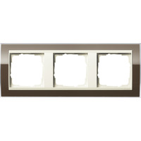 Gira Abdeckrahmen 3fach, Abdeckung braun, Retail