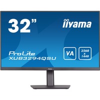iiyama XUB3294QSU-B1, LED-Monitor 80 cm (31.5 Zoll), schwarz, WQHD, VA, HDMI, DisplayPort, Pivot, USB