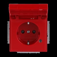 Busch-Jaeger Schutzkontaktsteckdose Einsatz rot, Retail