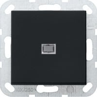 Gira Wippschalter British Standard Ausschalter zwei-polig mit Wippe matt lackiert schwarz, Retail