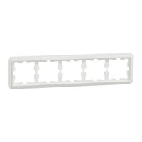 Merten D-Antik Rahmen 5-fach Rahmen, Abdeckung weiß (glänzend), Retail
