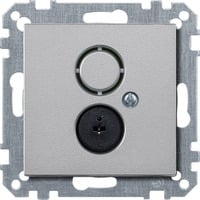 Merten Steckdosen Einsatz Lautsprecher aluminium, Retail