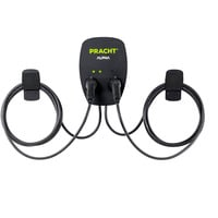 PRACHT Wallbox ALPHA XT, 2 Ladepunkte 3,7 - 11 kW schwarz, 2x 7,5 Meter Kabel, RFID
