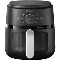 Philips Airfryer 2000 series, NA221/00, Heißluftfritteuse schwarz/silber, 1.500 Watt, Korb 4,2 Liter