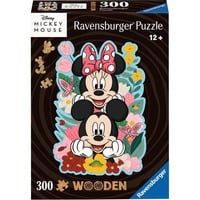 Image of Ravensburger Holzpuzzle - Mickey & Minnie 300 Teile Puzzle Ravensburger-00762