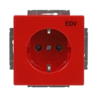 0 Schutzkontaktsteckdose CEE 7/3 Typ F Einsatz 20 EUCKS DV 12 82101 rot, Retail