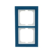 Busch-Jaeger Abdeckrahmen 2-fach, Abdeckung blau, Retail