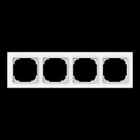 Busch-Jaeger Abdeckrahmen vierfach, Abdeckung weiß, Retail