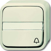 Busch-Jaeger Wipptaster Schließer einpolig Aufputz 2621 NAP/KI weiß, Retail