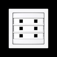 Busch-Jaeger Zentralscheibe sechsfach beleuchtbar, Zentralplatte weiß, Retail