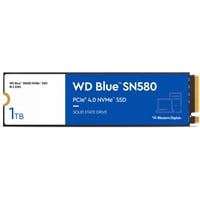 WD Blue SN580 1 TB, SSD blau/weiß, PCIe 4.0 x4, NVMe, M.2 2280