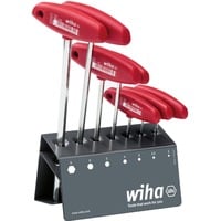 WIHA 334-VB - Stiftschlüsselsatz, Innensechskant, 2-8, 7-teilig, Quergriff