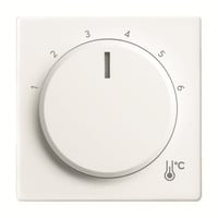 Busch-Jaeger Zentralscheibe Temperatur rund, Thermostat weiß, Retail