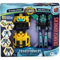 Hasbro Transformers EarthSpark Cyber-Combiner Bumblebee und Mo Malto, Spielfigur 