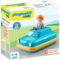 PLAYMOBIL 71323 1.2.3 Push & Go Car, Konstruktionsspielzeug 