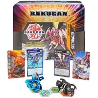 Spin Master Bakugan Baku-Tin, Geschicklichkeitsspiel hochwertige Aufbewahrungsbox mit exklusivem Darkus Sectanoid Bakugan und weiterem Überraschungs-Bakugan