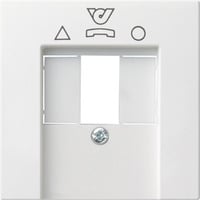 Gira Anschlussdose System 55 weiß, Retail