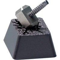 Keychron Hammer Aluminum Alloy Artisan Keycap, Tastenkappe schwarz/silber