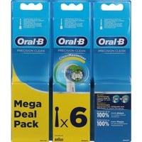 Oral-B Precision Clean 2+2+2 Pack FFS, Aufsteckbürste weiß