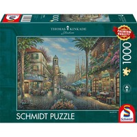 Schmidt Spiele Thomas Kinkade Studios: Spanisches Straßencafé, Puzzle 1000 Teile