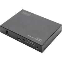 Digitus 4K HDMI Videowand-Prozessor, 2x2, HDMI Splitter schwarz, mit Fernbedienung
