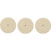 Dremel Polierrad Ø 26 mm (429), Polierscheibe 3 Stück, Schaft Ø 3,2mm