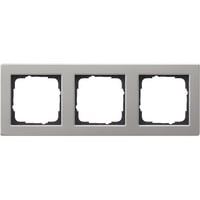 Gira Abdeckrahmen dreifach Edelstahl mit Klemmbefestigung und Schutzart IP20 edelstahl, Retail