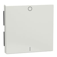 Merten Wippe Kennzeichen 0/1 für Wippschalter-Einsatz, einteilige Wippe, glänzend weiß (glänzend), Retail