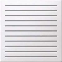 Merten Zentralplatte für Signalgeber aus Thermoplast glänzend weiß, Retail