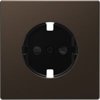 Merten Zentralplatte mit erhöhtem Berührungsschutz aus Metall bronze, Retail