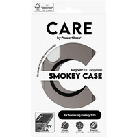 PanzerGlass Urban Combat Smokey Case, Handyhülle schwarz, Samsung Galaxy S25, QI-kompatibel
