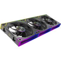 Xilence XPF360R.ARGB, Gehäuselüfter schwarz, 3er-Pack, Reverse, 125 mm