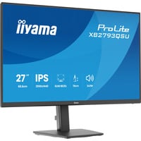 iiyama ProLite XB2793QSU-B1, LED-Monitor 68.5 cm (27 Zoll), schwarz (matt), QHD, IPS, HDMI, DP, USB-Hub, Höhenverstellung