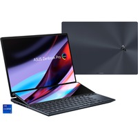 ASUS Zenbook Pro 14 Duo OLED (UX8402VV-P1084X), Notebook schwarz, Windows 11 Pro 64-Bit, 36.8 cm (14.5 Zoll) & 120 Hz Display, 2 TB SSD