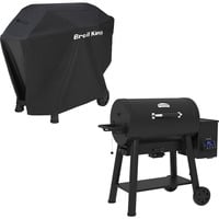 Broil King Crown Pellet Smoker 500 - BUNDLE schwarz, iQue Smart Steuerung, inkl. Schutzhülle