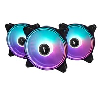 Chieftec NF-3012-RGB 3er-RGB Lüfter-Set (Nova), Gehäuselüfter 3er Pack inkl. Controller, 120 mm