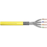 Digitus Professional Cat.7a S/FTP Verlegekabel simplex, Cca gelb, 1.000 Meter Trommel