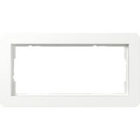 Gira Abdeckrahmen zwei fach, Abdeckung weiß, Retail