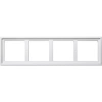 Gira Montageadapter vierfach weiß, Retail