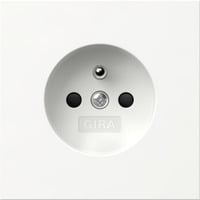 Gira Steckdose mit Erdungsstift weiß, Retail